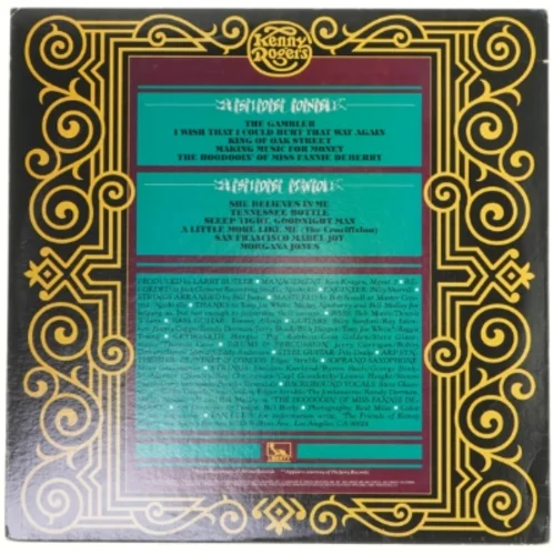 Kenny Rogers the Gambler LP fra Kenny Rogers