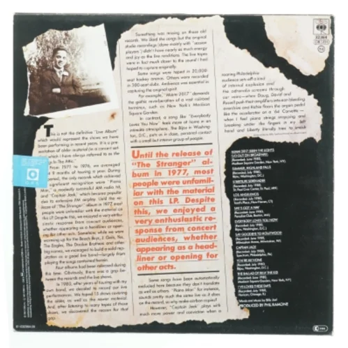 Billy Joel - Songs in the Attic LP