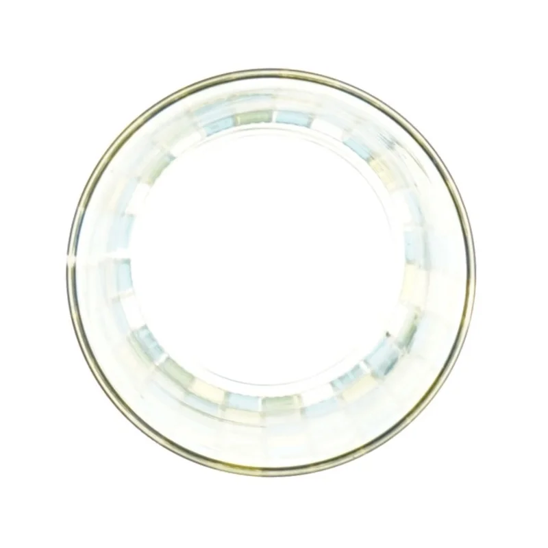 Dekoreret glasvase (str. 14 x 7 cm)