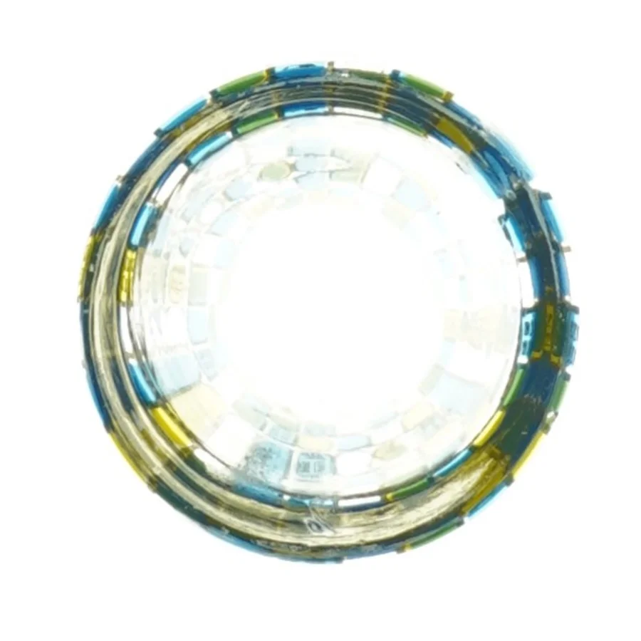 Dekoreret glasvase (str. 14 x 7 cm)