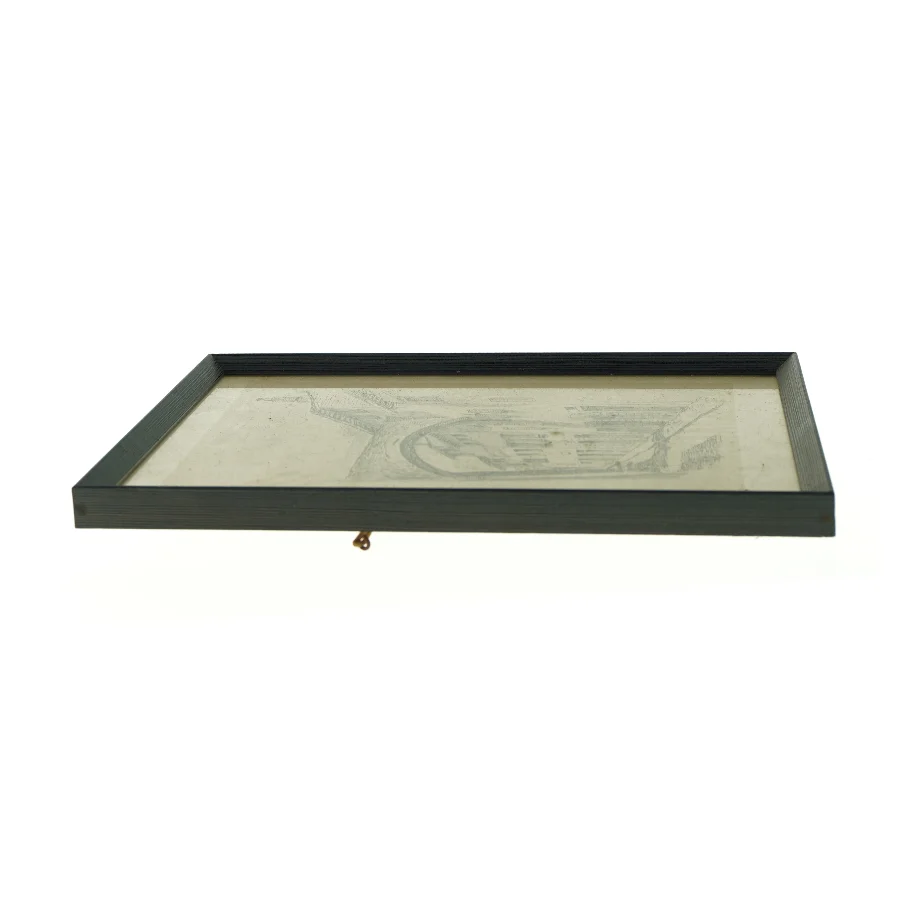Billedramme med tegning (str. LB:37x30cm)
