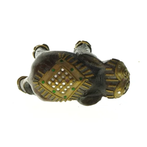 Dekorativ elefantfigur(str. LBH:18x9x16,5cm)