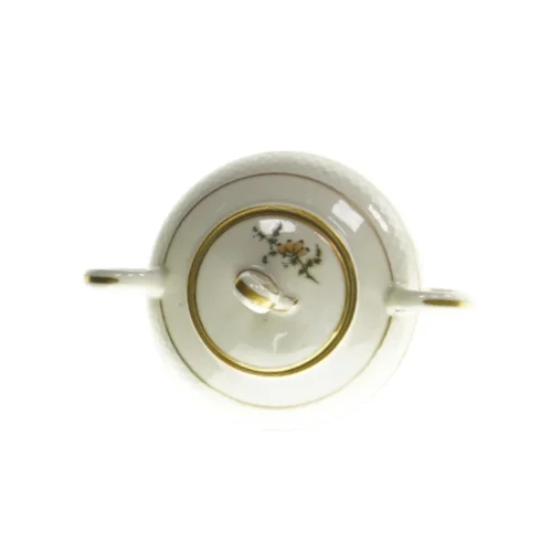 Skål med låg fra W.J.S (str. HØ 11x11 cm)