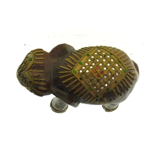 Dekorativ elefantfigur (str. LBH: 22x10x18cm)