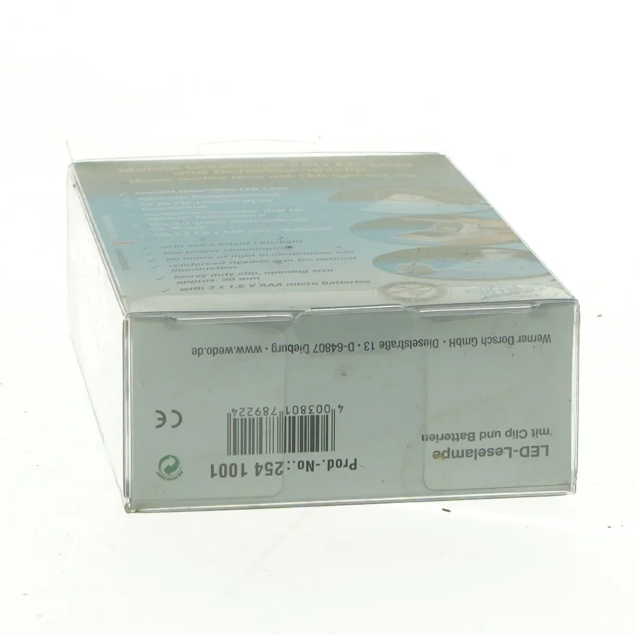 LED læselampe med klemme (str. 14,5 x 10 x 4,5 cm)