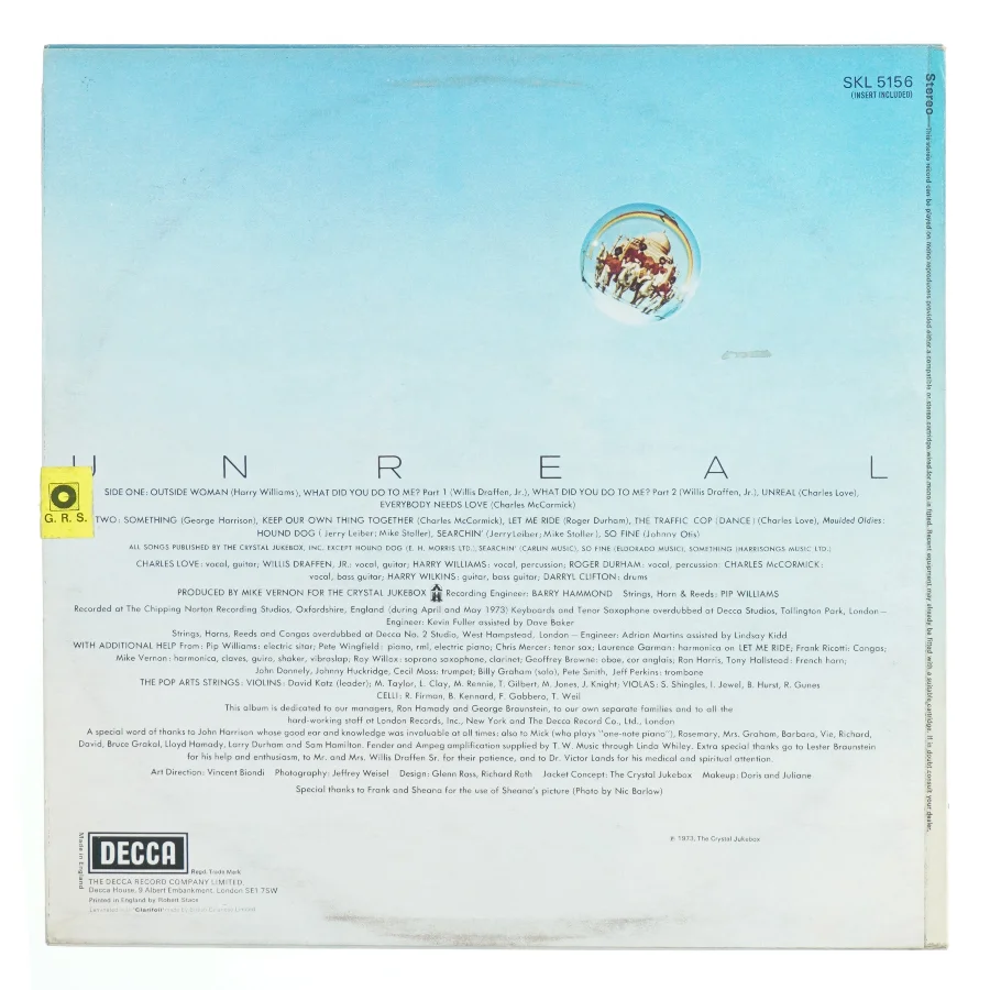 Bloodstone - Unreal Vinyl LP fra Decca