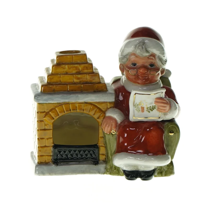 Dekorativ julefigur  fra Ukendt  (str. LBH: 13,5x7x14cm)