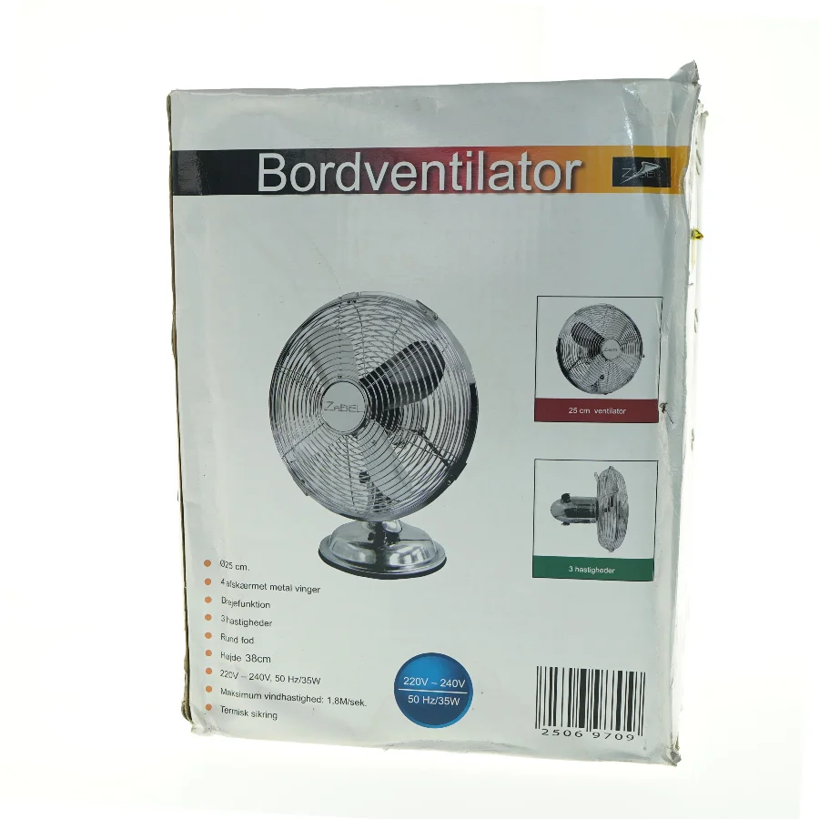 Zobel bordventilator Ø25 cm fra Zabel (str. Ø 25 cm)
