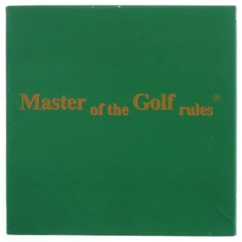 Master of the Golf rules brætspil (str. 25x25 cm)