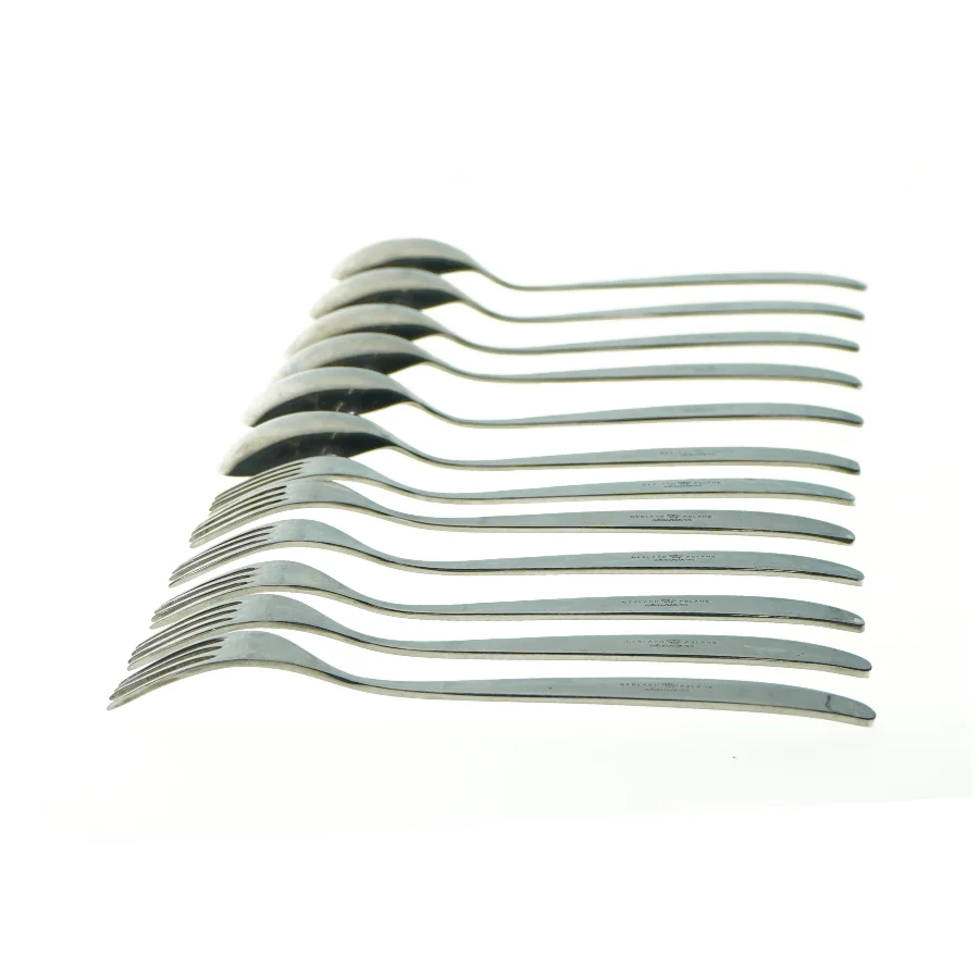 Bestiksæt (6 gafler og 6 skeer) fra Ukendt (str. L:20cm)