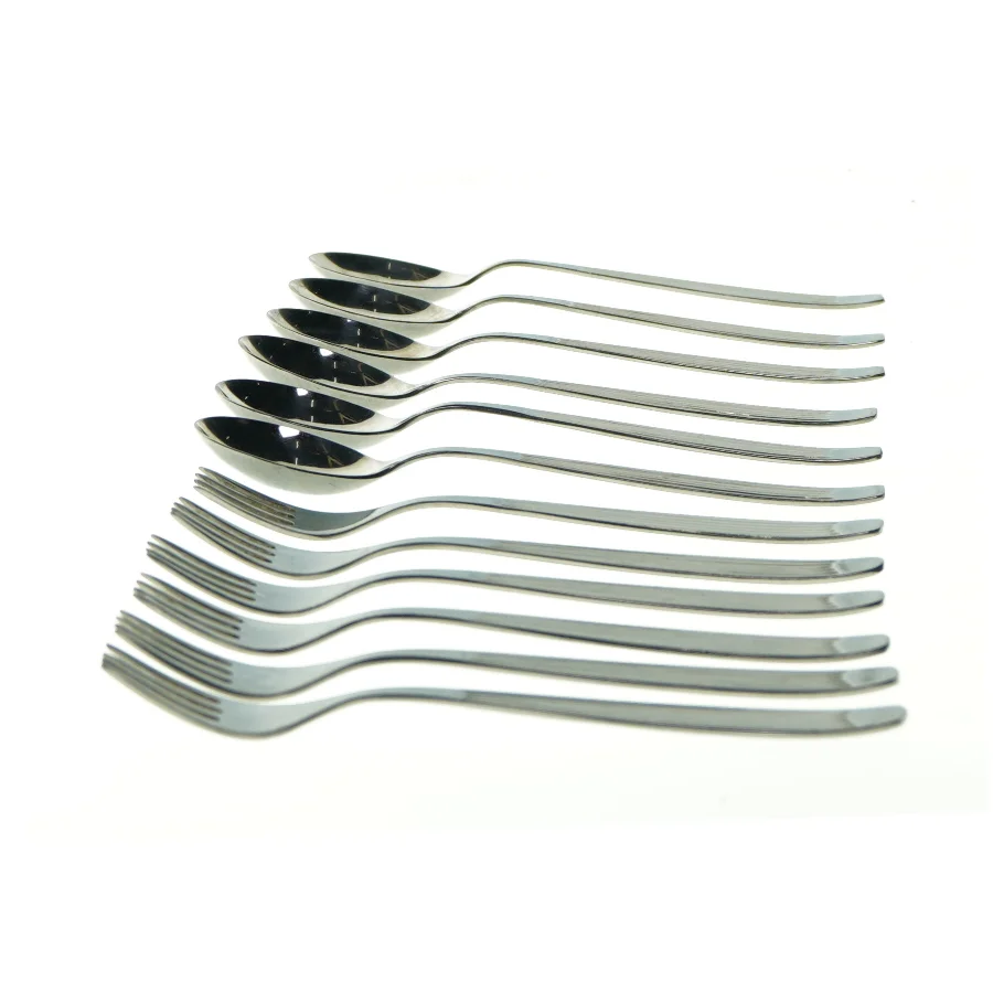 Bestiksæt (6 gafler og 6 skeer) fra Ukendt (str. L:20cm)