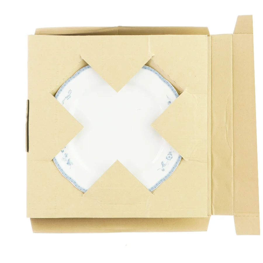 Lille og stor tallerken sæt fra Firkløveren (str. Ø: 22 og Ø: 20 cm)