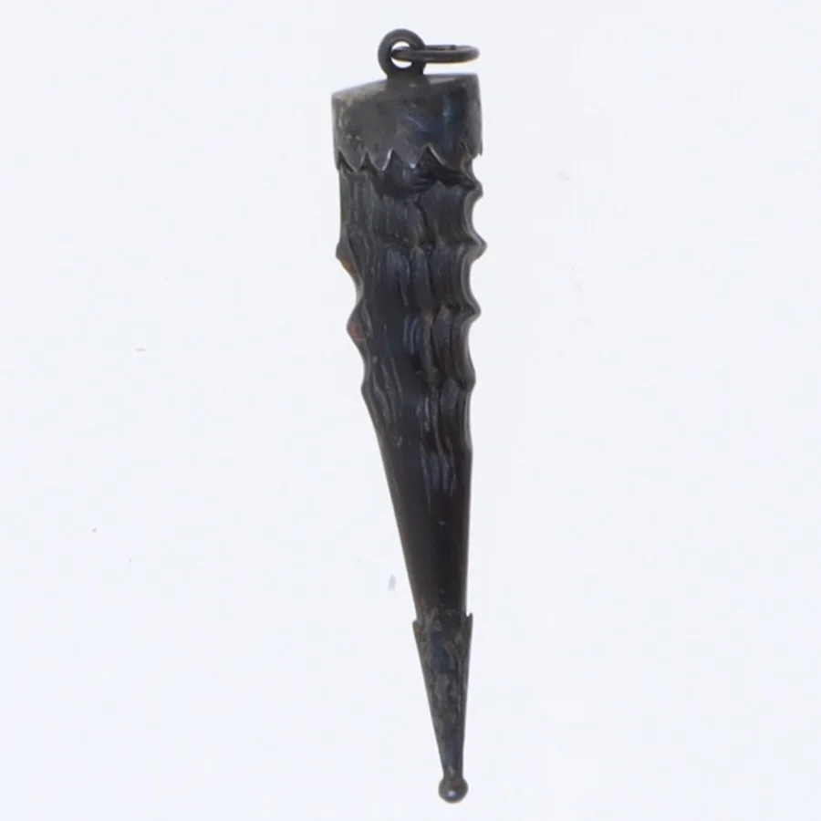 Lille hornformet vedhæng 5 cm (str. 5 cm)