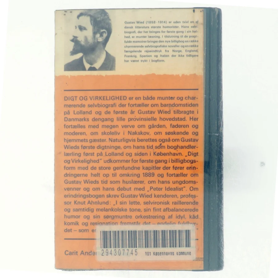 Digt og virkelighed af Gustav Wied (Bog)