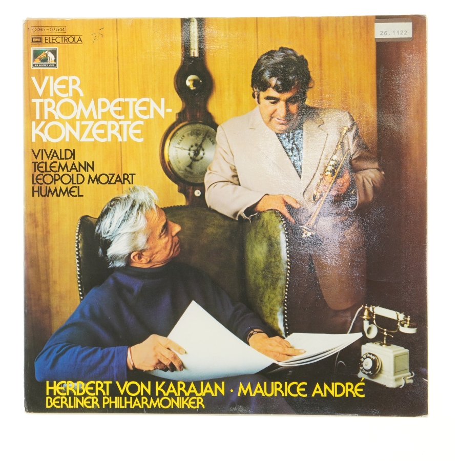 LPer med trompetkoncerter af Vivaldi, Telemann, Mozart og Hummel