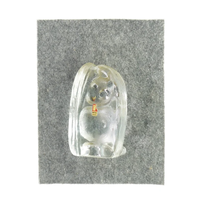 Pingvin glas figur (str. LBH: 9x6x13 cm)