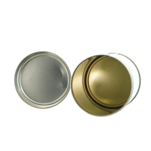 Metaldåse med låg fra Interflora (str. 17 x 9 cm)