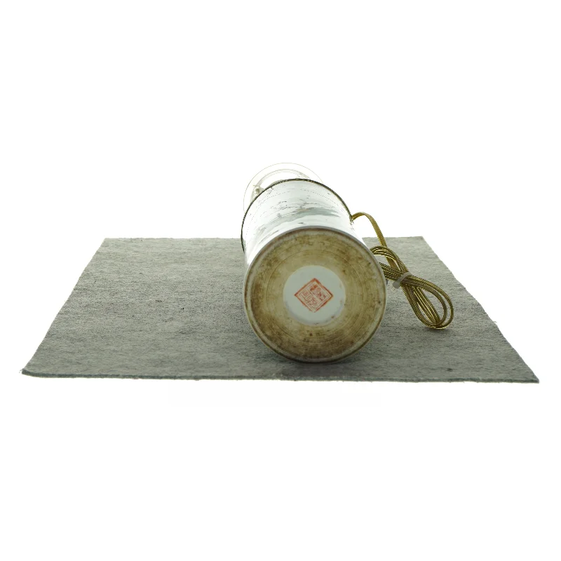 kinesisk Bordlampe med moti (str. HØ: 52x11 cm)