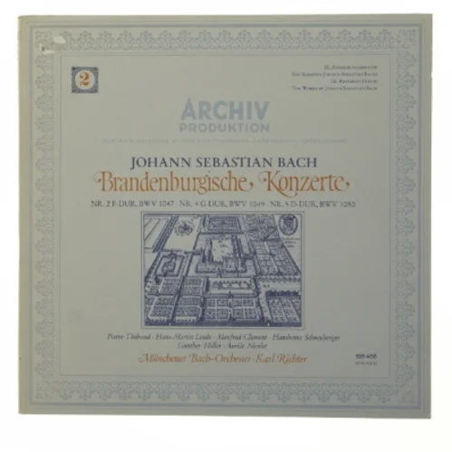 Brandenburgische Konzerte LP fra Archiv Produktion
