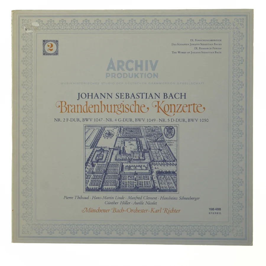 Brandenburgische Konzerte LP fra Archiv Produktion