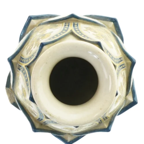 Dekorativ vase med blomsterdesign (str. 24 cm)