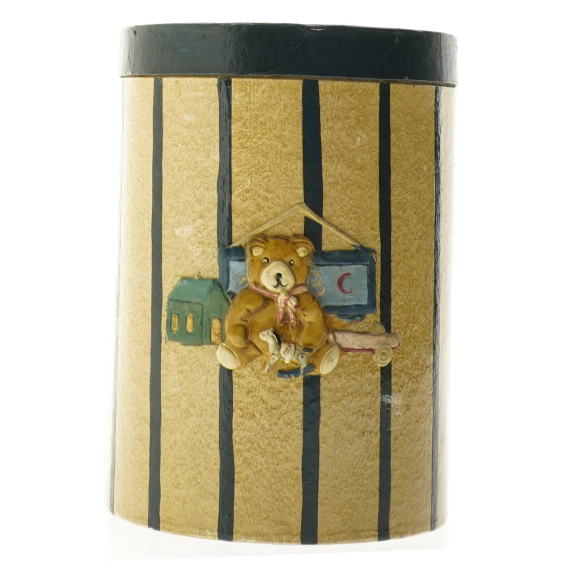 Dåse med bamse motiv (str. 19 x 14 cm)