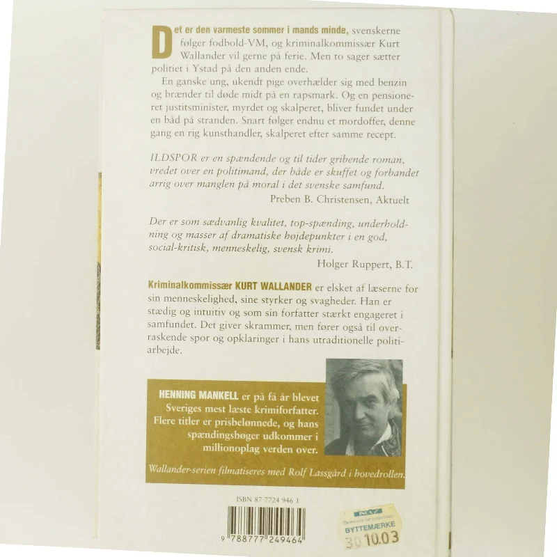 Ildspor af Henning Mankell (Bog)