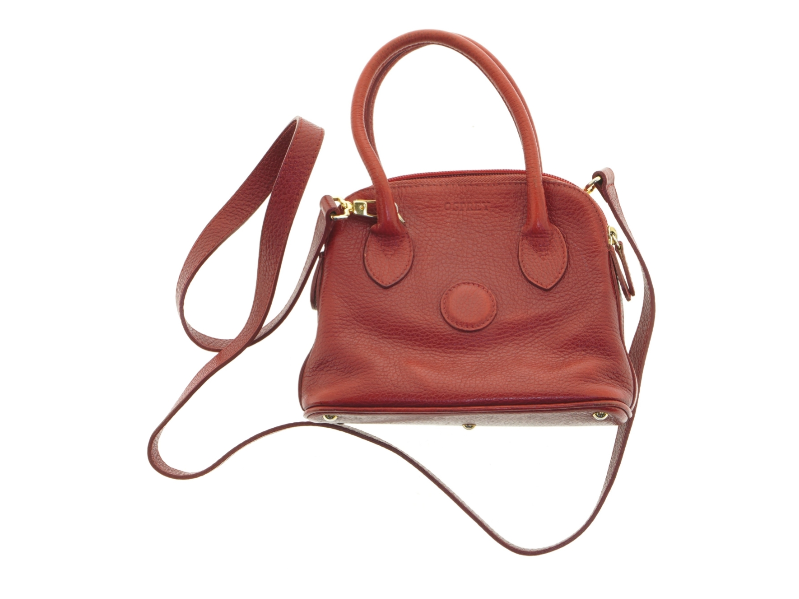 Læder crossbody taske fra Osprey (str. 20 x 9 x 16 cm)