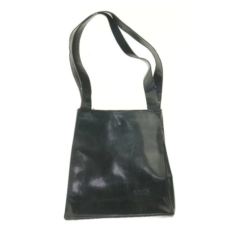Sort skuldertaske fra Amica (str. 30 x 30 x 11 cm)