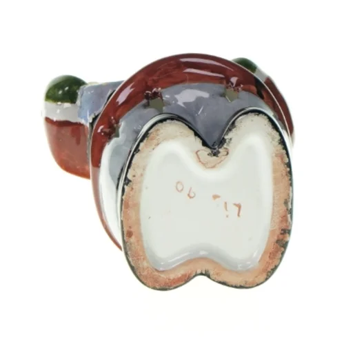 Dekorativ julemandsfigur med lys fra Ukendt (str. LB 25x9cm)