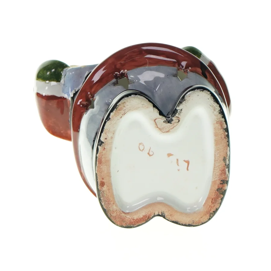 Dekorativ julemandsfigur med lys fra Ukendt (str. LB 25x9cm)