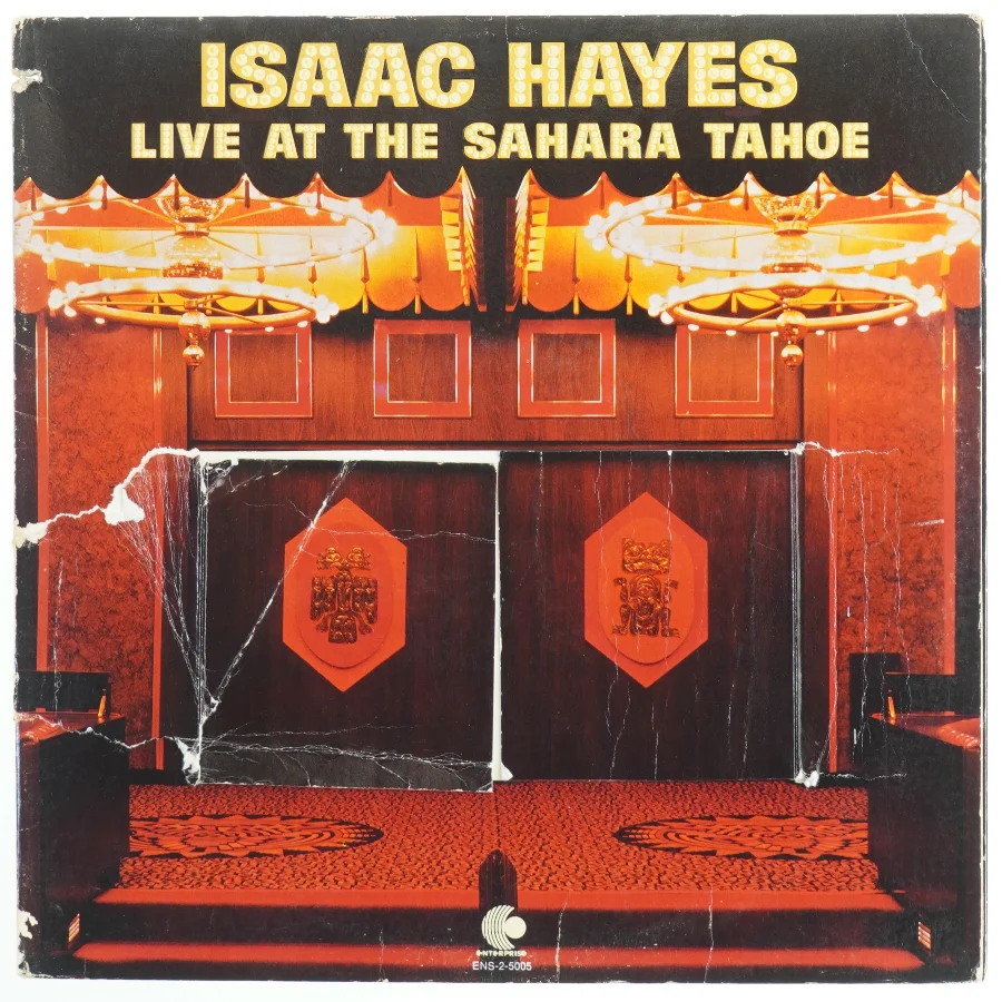 Isaac Hayes Live at the Sahara Tahoe LP fra Enterprise