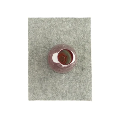 Rød hyggelampe / lysestage Holmegaard, Per Lütken(str. H: 19 cm )