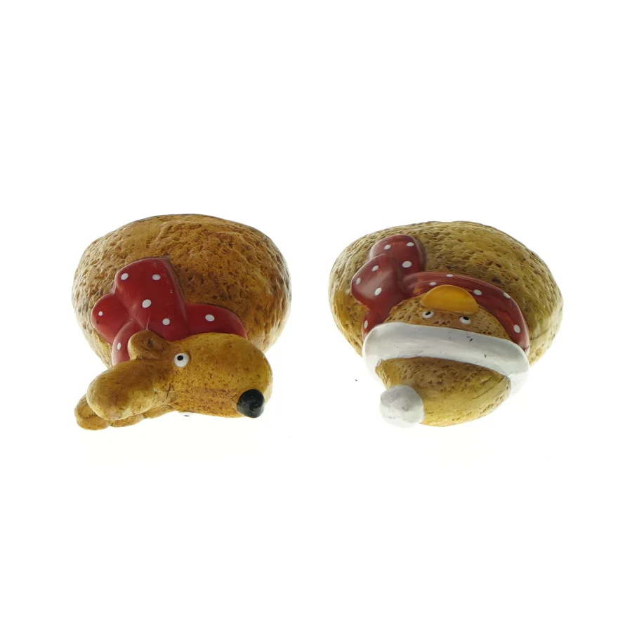 Dekorativ julefigurer (2 stk.) fra Ukendt (str. LBH: 9x5,5x14cm og 8,5x6x14cm)