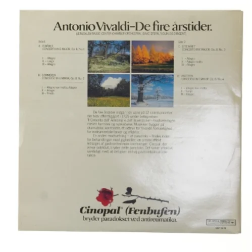 Antonio Vivaldi - De fire årstider LP fra CBS