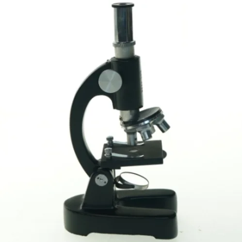 Vintage mikroskop med trækasse fra EriksOptik (str. 21 cm)