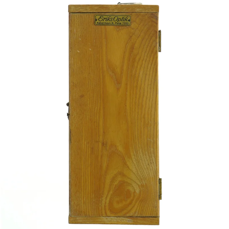 Vintage mikroskop med trækasse fra EriksOptik (str. 21 cm)