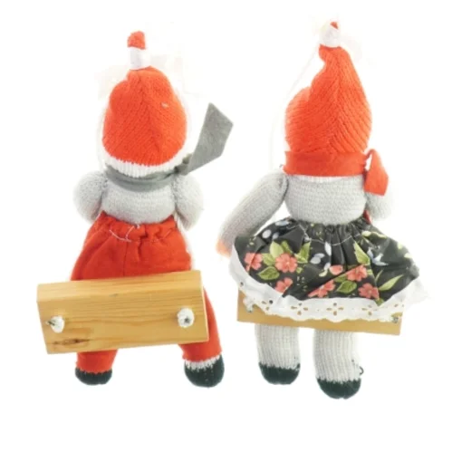 Juledreng og julepige fra Ukendt (str. LB: 30x14cm)