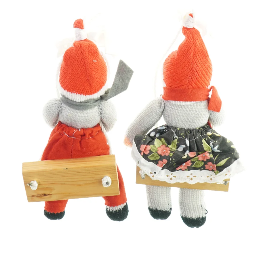 Juledreng og julepige fra Ukendt (str. LB: 30x14cm)