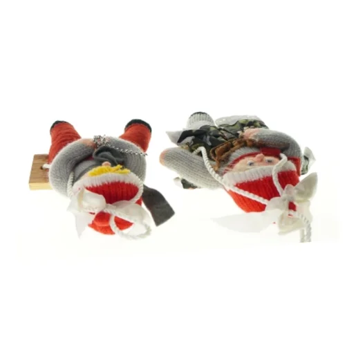 Juledreng og julepige fra Ukendt (str. LB: 30x14cm)