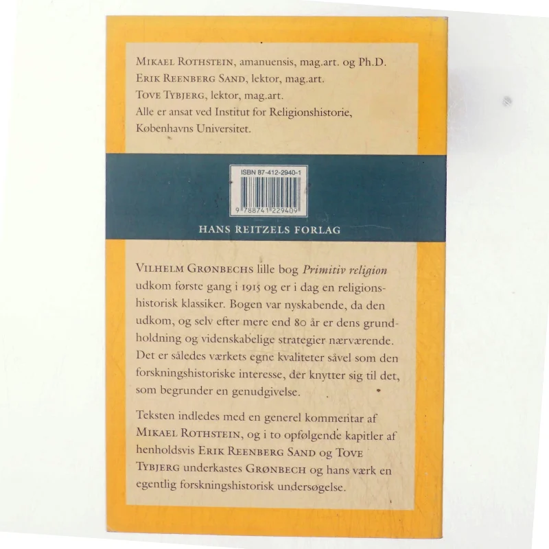 Liv og virkelighed : Vilhelm Grønbechs "Primitiv religion" (Bog)
