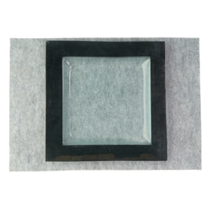 Dekorativt fad fra Ukendt (str. LBH: 38x38x3cm)