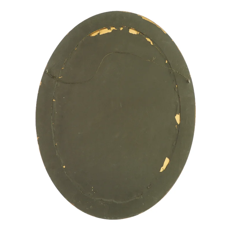 Oval guldramme med foto af kvinde (str. LB 58x44,5 cm)