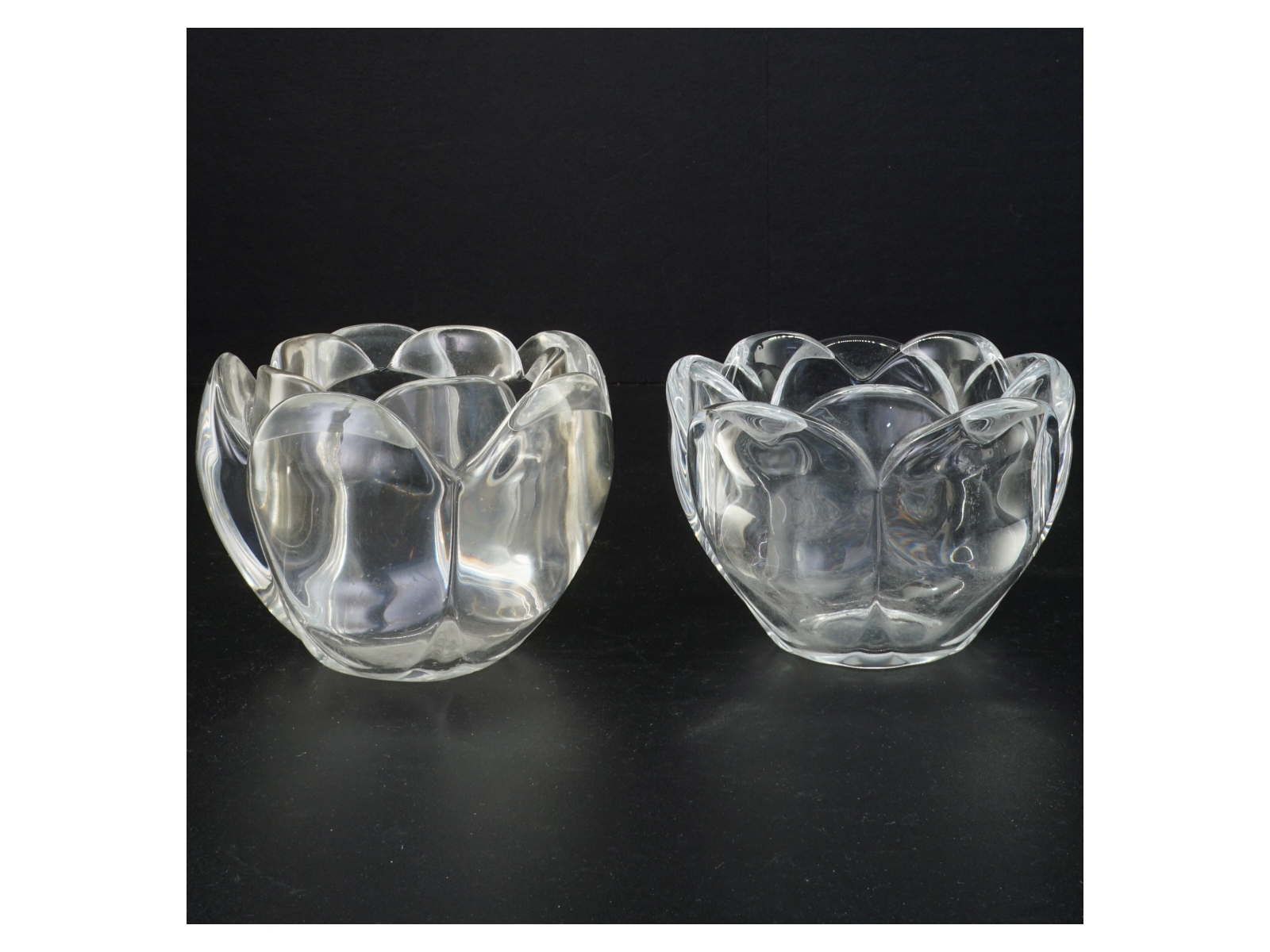 Glas lysestager (str. 8 x 12 cm)