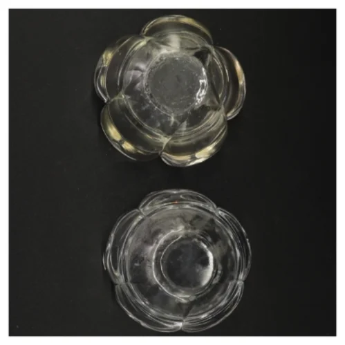 Glas lysestager (str. 8 x 12 cm)