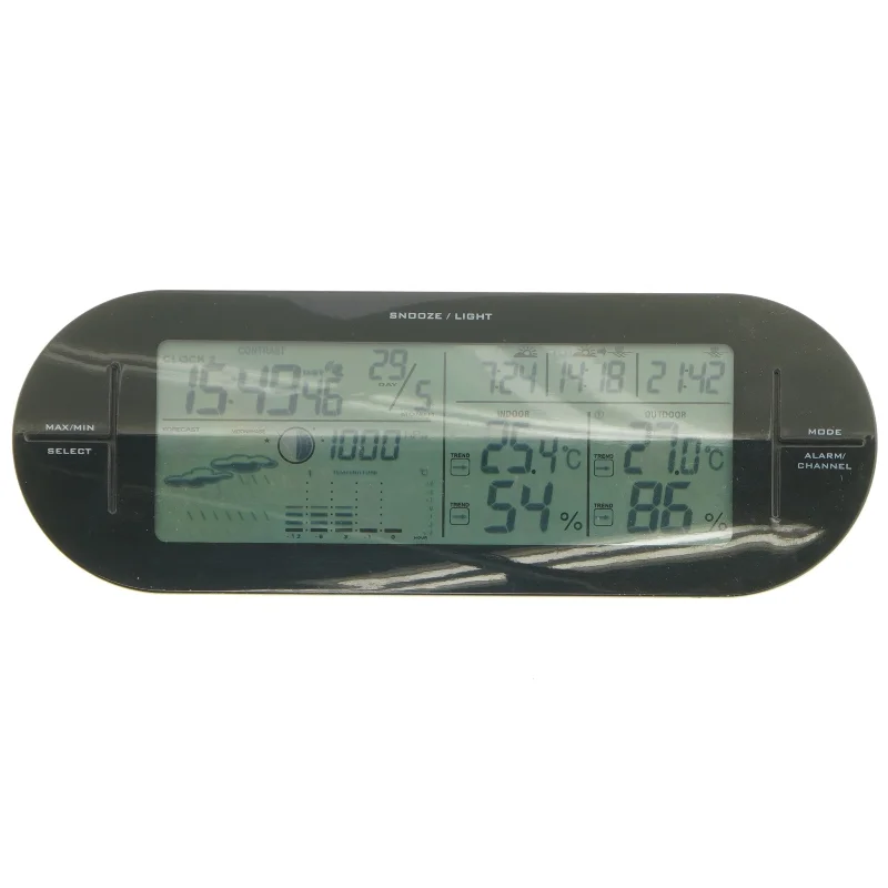 Digital vejrstation (str. 27 x 10 x 3 cm)