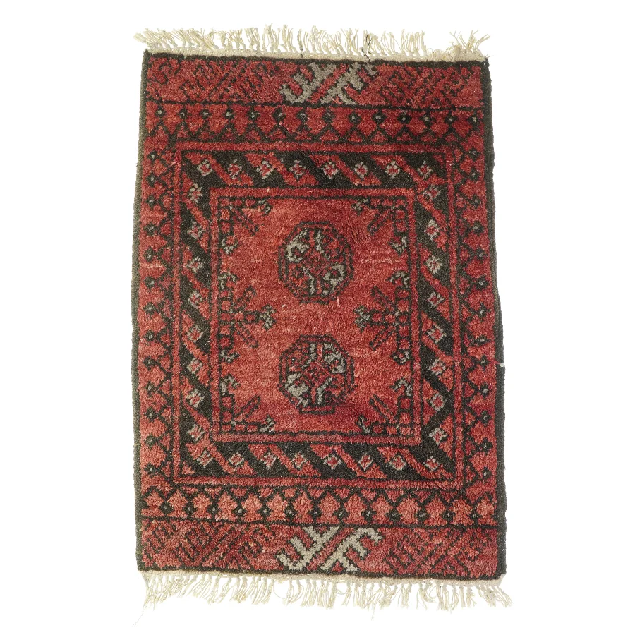 ægte Tæppe med mønster  (str. LB:68x47cm)