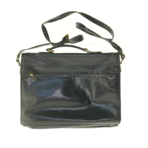 Sort lædertaske fra Claudio Ferro (str. 36 x 27 cm)