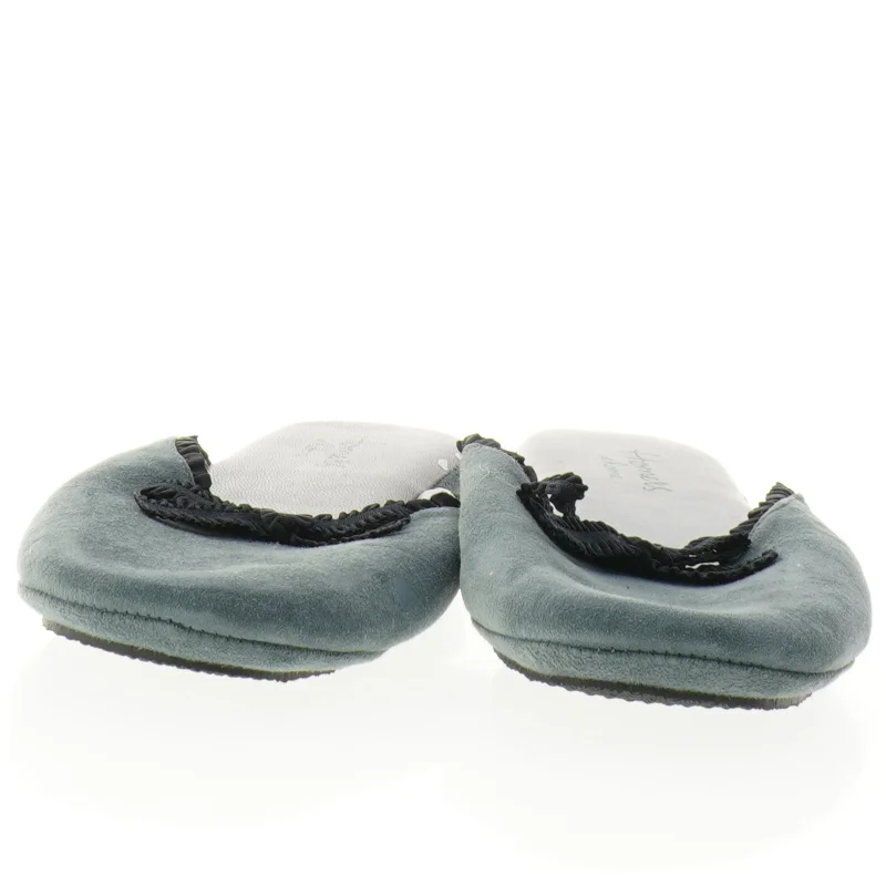 Grønne flade sko med pyntebånd (str. 37)