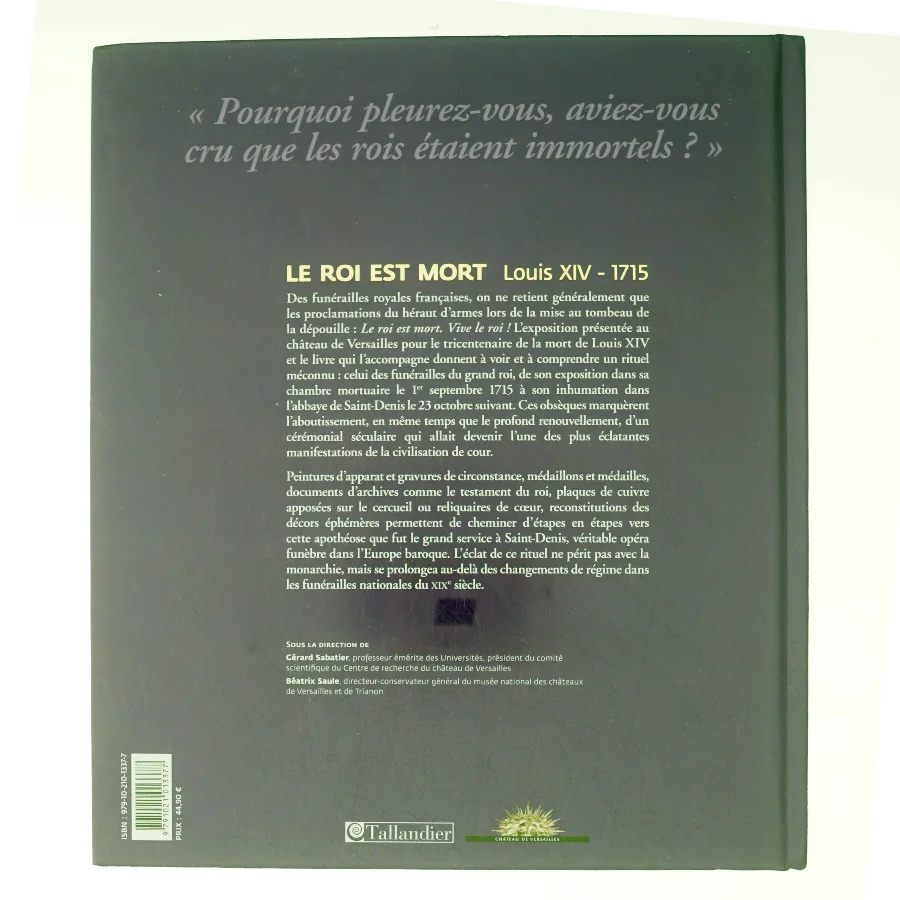 Le roi est mort (Bog)